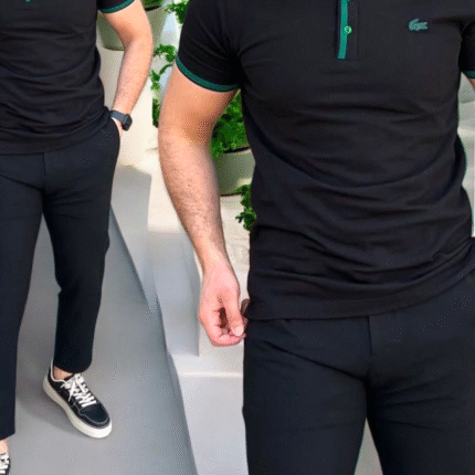 LACOSTE PREMIUM POLO-Black