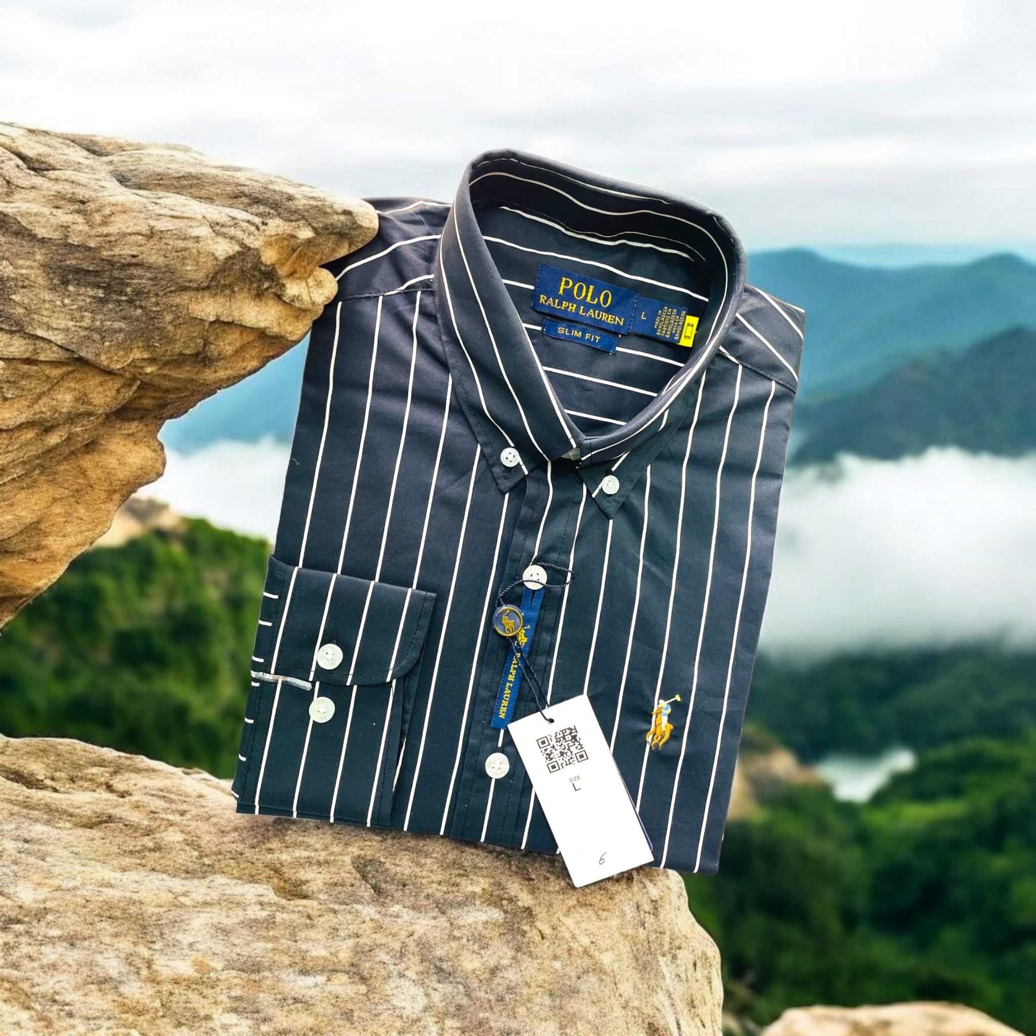 Premium Polo Stripe Shirts-BLWT